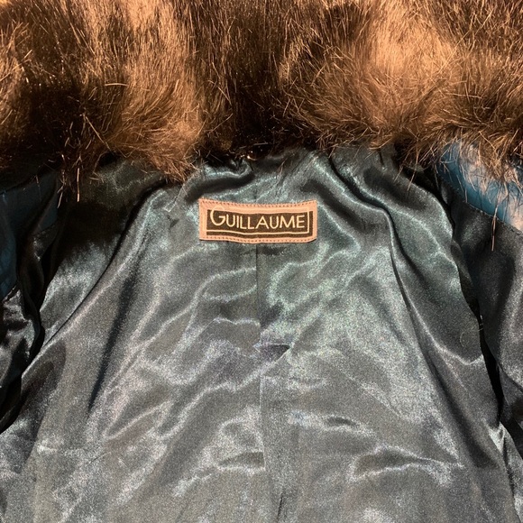 Guillaume women’s leather jacket - Small Teal/blue - Picture 3 of 6